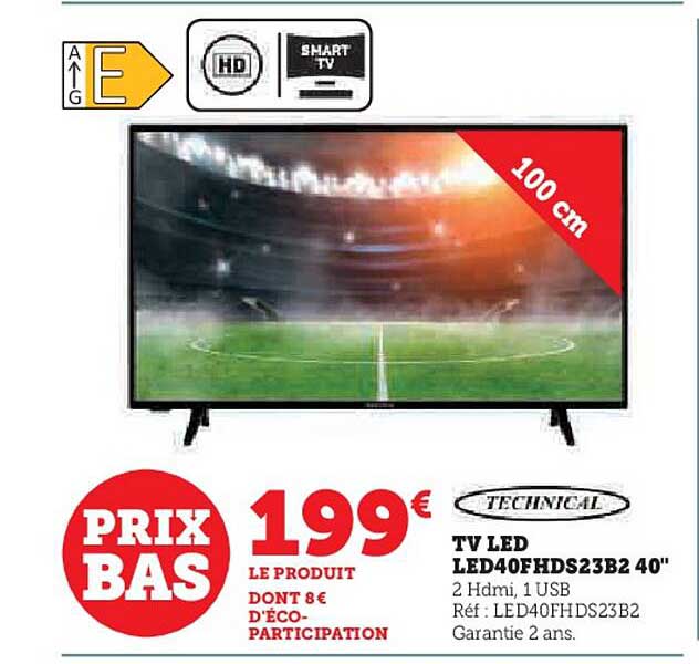 Tv Led Led40fhds23b2 40" 100 Cm Technical