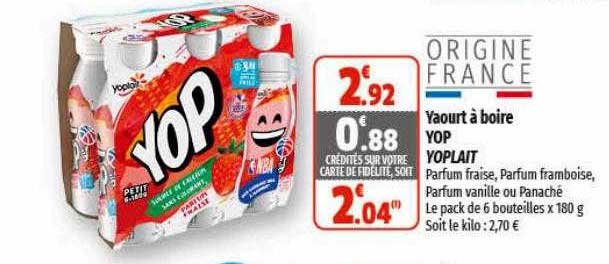 Yaourt à Boire Yop Yoplait