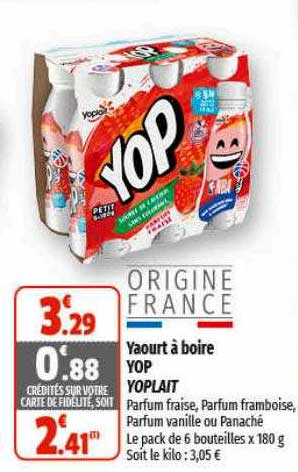 Yaourt à Boire Yop Yoplait