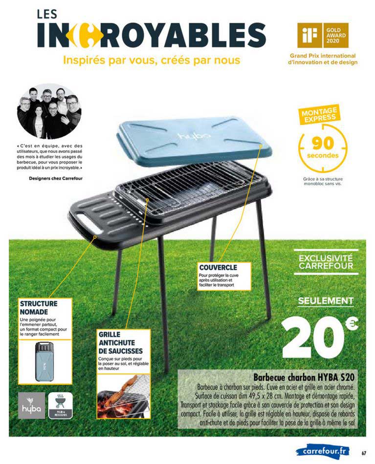 barbecue charbon hyba s20