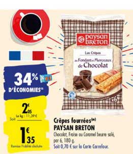 Crêpes Fourrées Paysan Breton