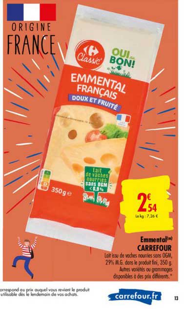 Emmental FRANÇAIS CARREFOUR