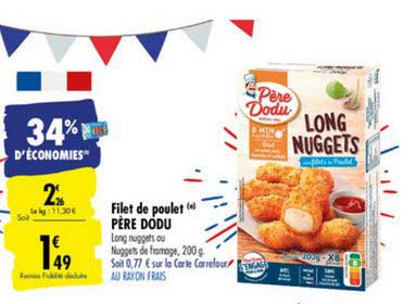 Filet De Poulet Père Dodu 34% D'économies