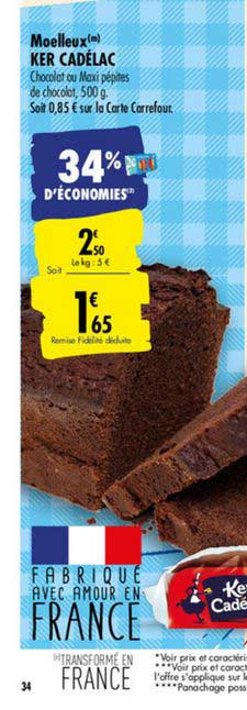 Moelleux Ker Cadélac 34% D'économies
