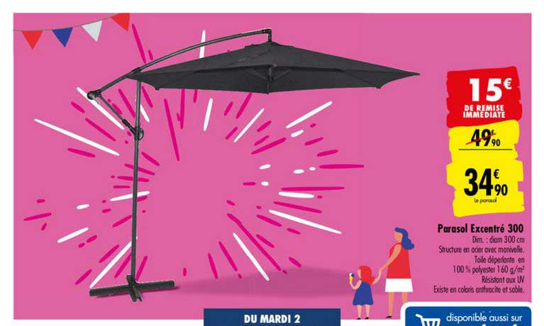 parasol excentré 300