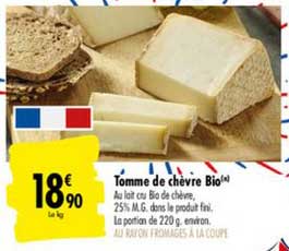 Tomme De Chèvre Bio