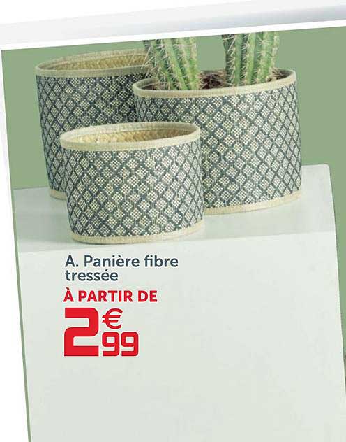 A Panière Fibre Tressée