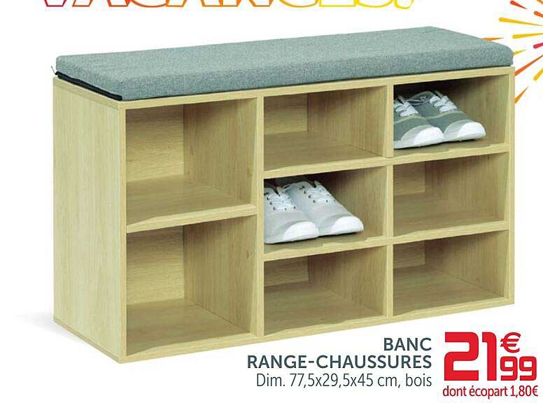 banc range-chaussures