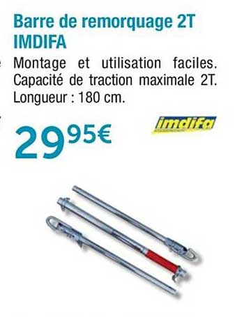 barre de remorquage 2t imdifa