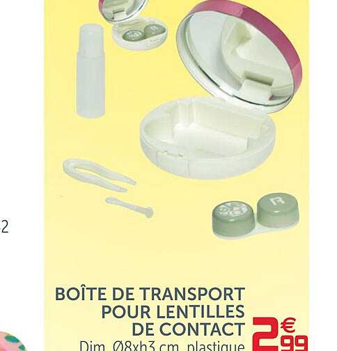 Boîte De Transport Pour Lentilles De Contact