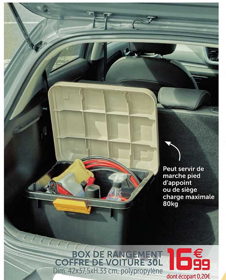 Box De Rangement Coffre De Voiture 30l