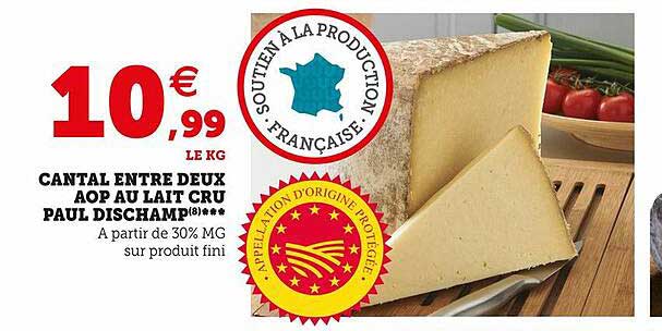 cantal entre deux aop au lait cru paul dischamp