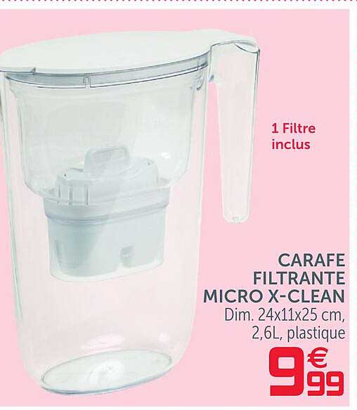 Carafe Filtrante Micro X-clean