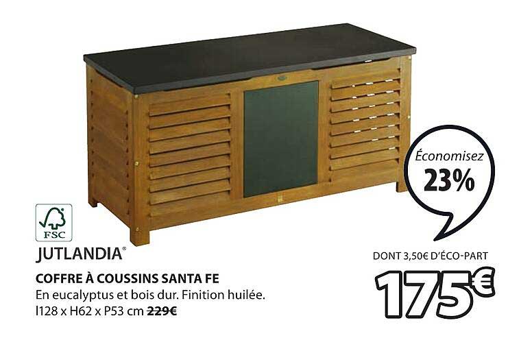 coffre à coussins santa fe