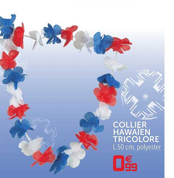 Collier Hawaien Tricolore