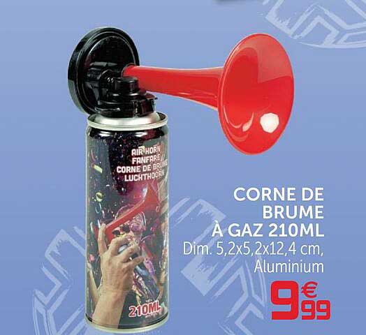 corne de brume a gaz 210ml