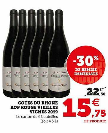 côtes du rhone aop rouge vieilles vignes 2019