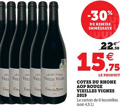 cotes du rhone aop rouge vieilles vignes