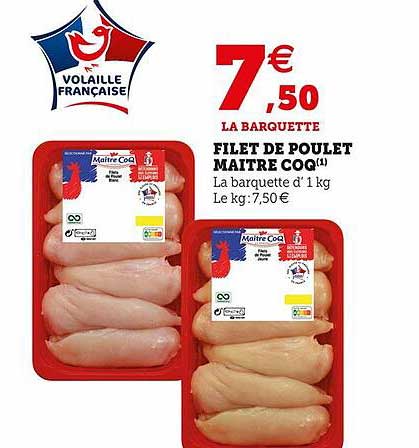 filet de poulet maître coq