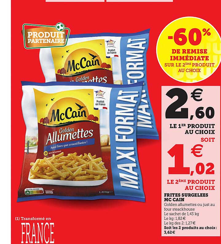 frites surgelees mc cain
