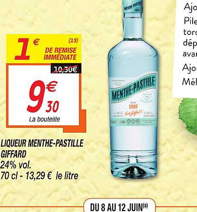 liqueur menthe-pastille giffard