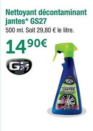 nettoyant décontaminant jantes gs27