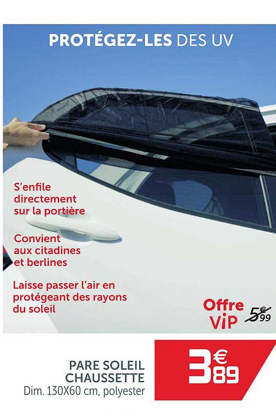 pare soleil chausette