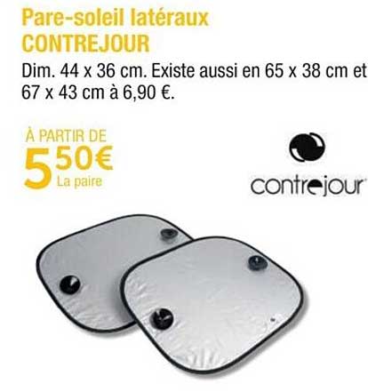 pare-soleil latéraux contrejour