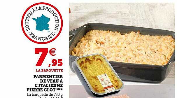 parmentier de veau à l'italienne pierre clot