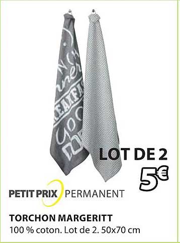 petit prix torchon margeritt