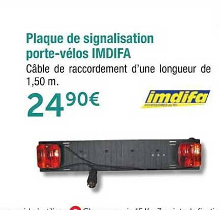 plaque de signalisation porte-vélos imdifa