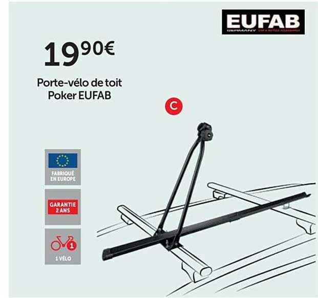 porte-velo de toit poker eufab