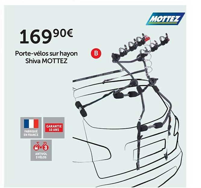 porte-vélos sur hayon shiva mottez