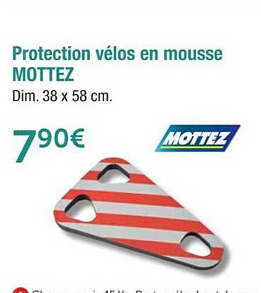 protection vélos en mousse mottez