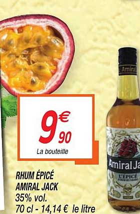 rhum épicé amiral jack