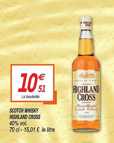 schotch whisky highland cross