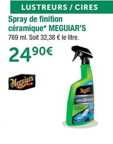 spray de finition céramique meguiar's