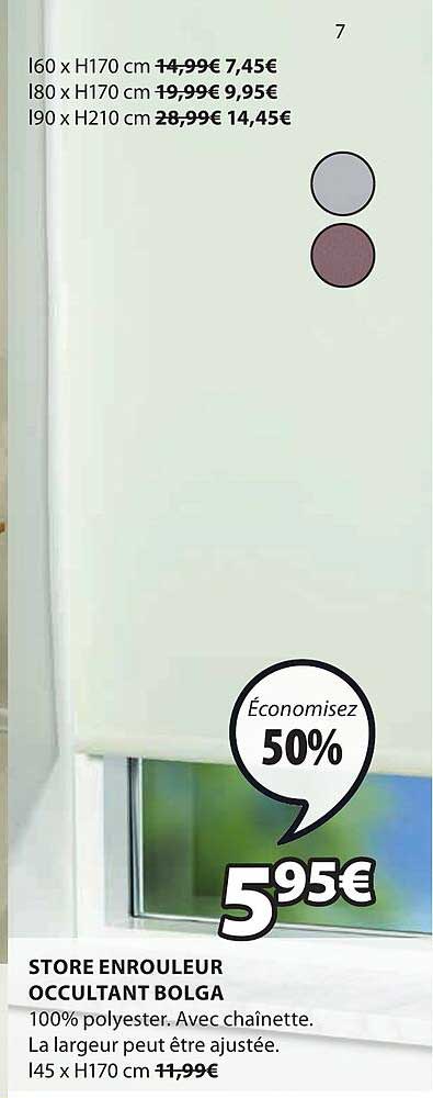 Store Enrouleur Occultant Bolga