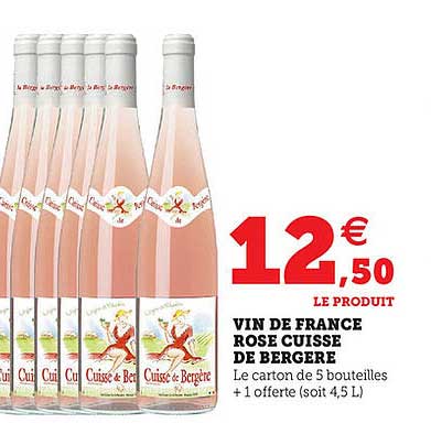 vin de france rose cuisse de bergere