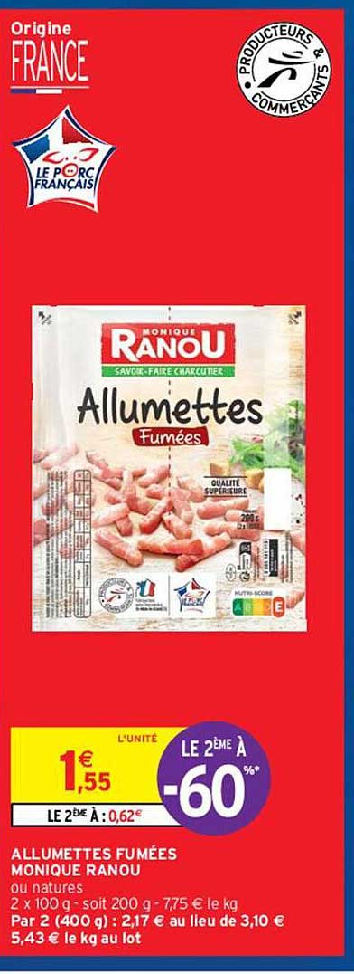 Allumettes Fumées Monique Ranou