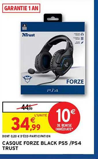 casque forze black ps5-ps4 trust