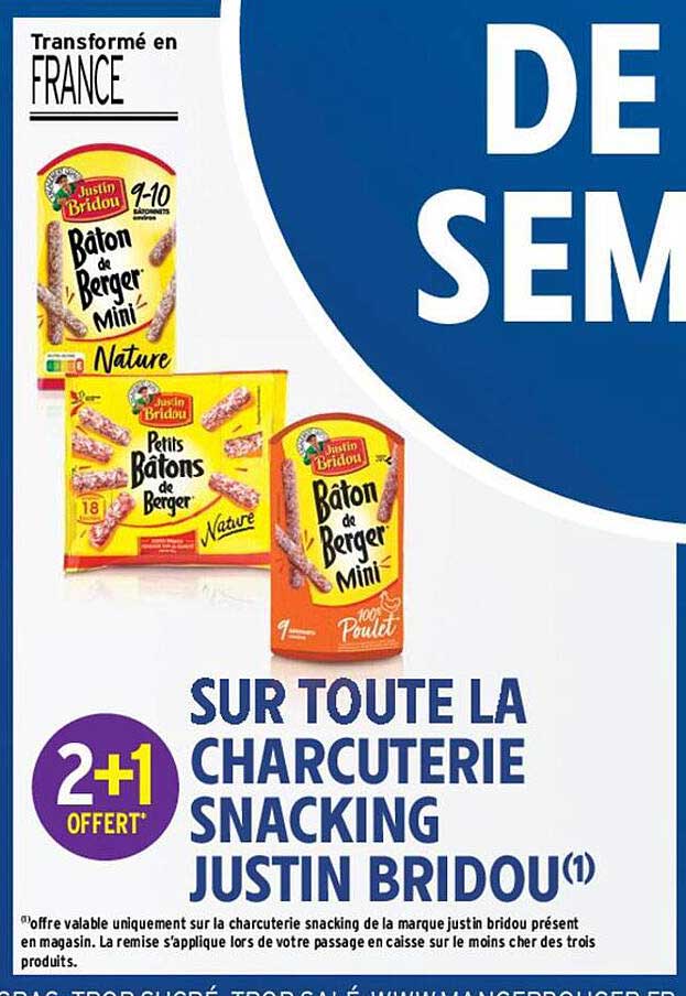 Charcuterie Snacking Justin Bridou