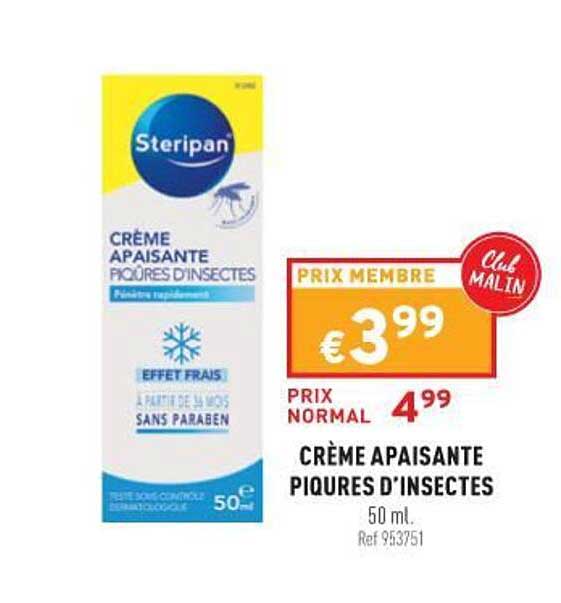crème apaisante piqures d'insectes