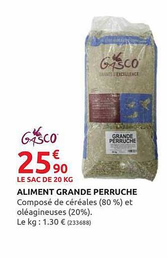 aliment grande perruche gasco