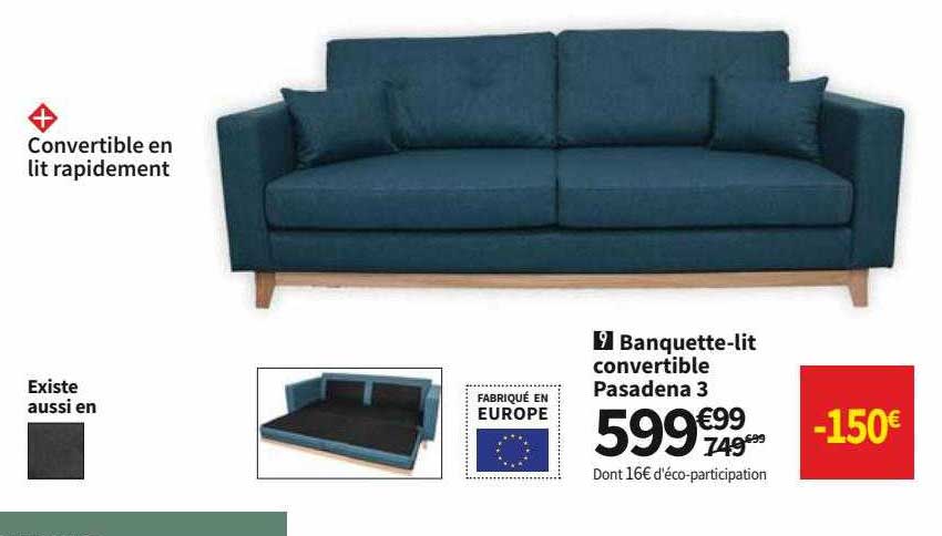 Banquette-lit Convertible Pasaden 3