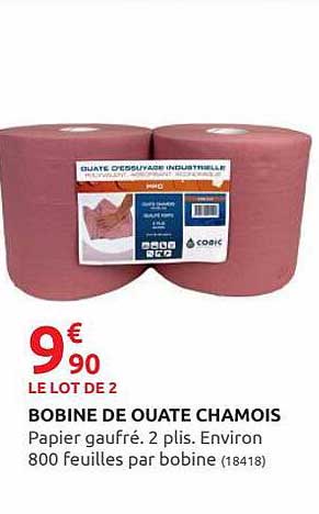 bobine de ouate chamois