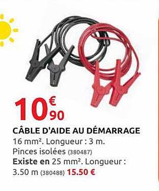 câble d'aide au démarrage