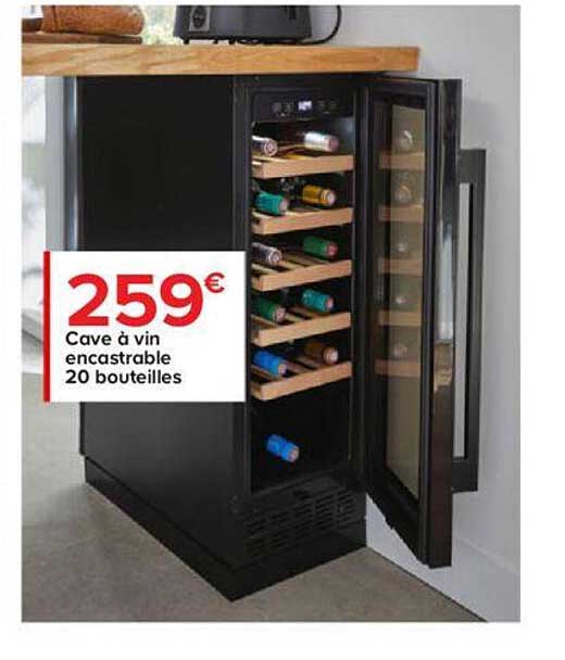 Cave à Vin Encastrable 20 Bouteilles