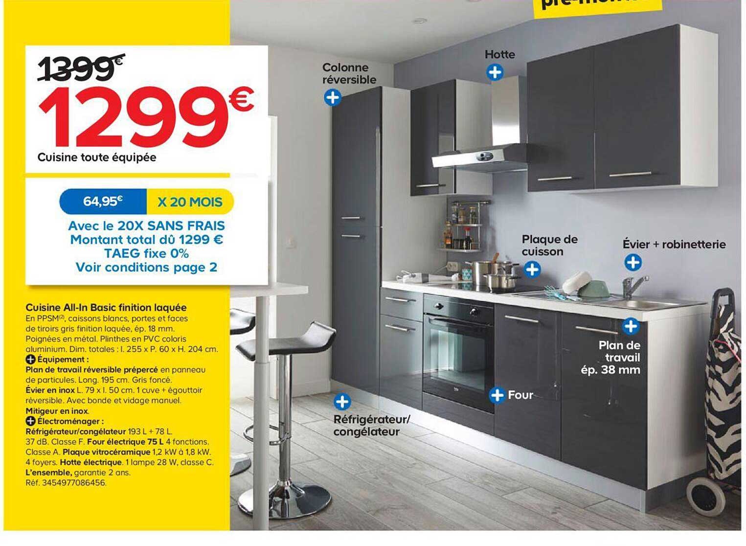 cuisine all-in basic finition loquée