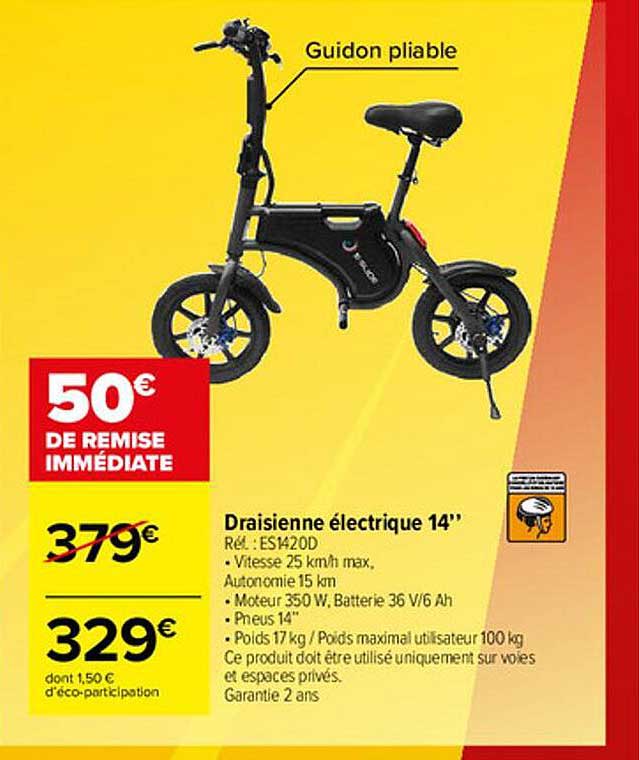 Draisienne électrique 14"